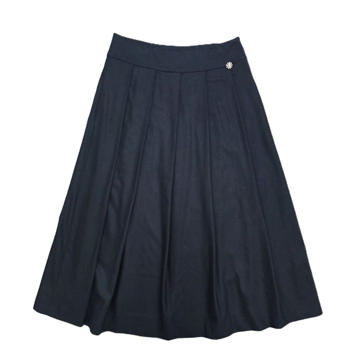 MAX MARA マックスマーラ 'S Max Mara エスマックスマーラ プリーツスカート 2023秋冬 ロングスカート 23910606336 44 ウール ネイビー  レディース【中古】