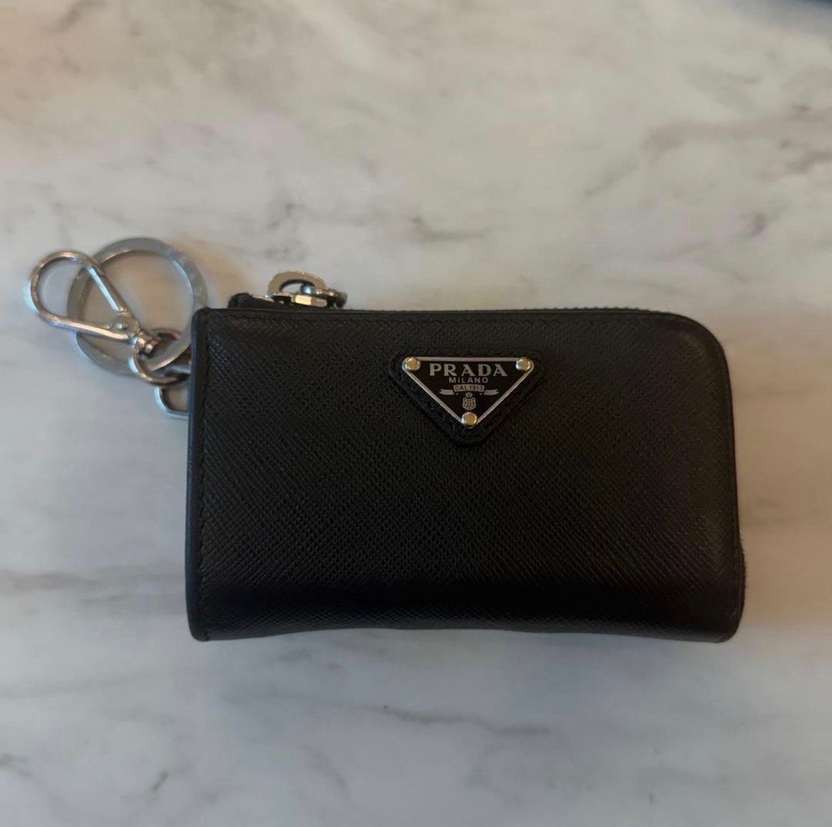 B (目立った傷や汚れなし)】PRADA プラダ 三角ロゴ 金具 ナイロン