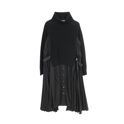 サカイ Sacai ワンピース 衣料品 トップス ウール ポリエステル レディース ブラック系 【中古】