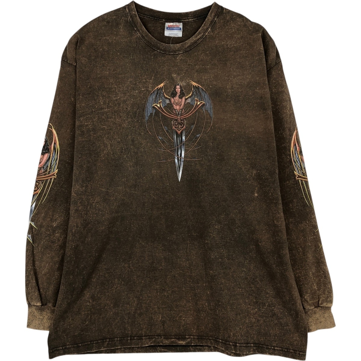 古着 ヘインズ Hanes HEAVYWEIGHT ロングTシャツ ロンT メンズXL相当/eaa627710