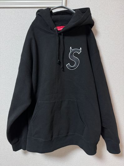 Supreme S Logo Hooded Sweatshirt "Black" (22FW)