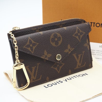 極美品 LOUIS VUITTON ルイ・ヴィトン モノグラム ポルトカルトレクトヴェルソ M69431 コインケース ブラウン ベージュ コーティングキャンバス レザー レディース