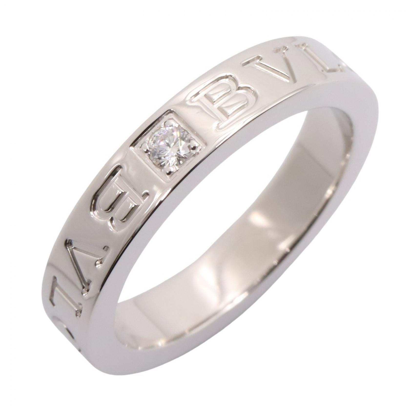 ブルガリ BVLGARI B-zero1 ビーゼロワン リング 1PD リング・指輪 ジュエリー K18WG(ホワイトゴールド) ダイヤモンド レディース シルバー系 / クリア系 【中古】