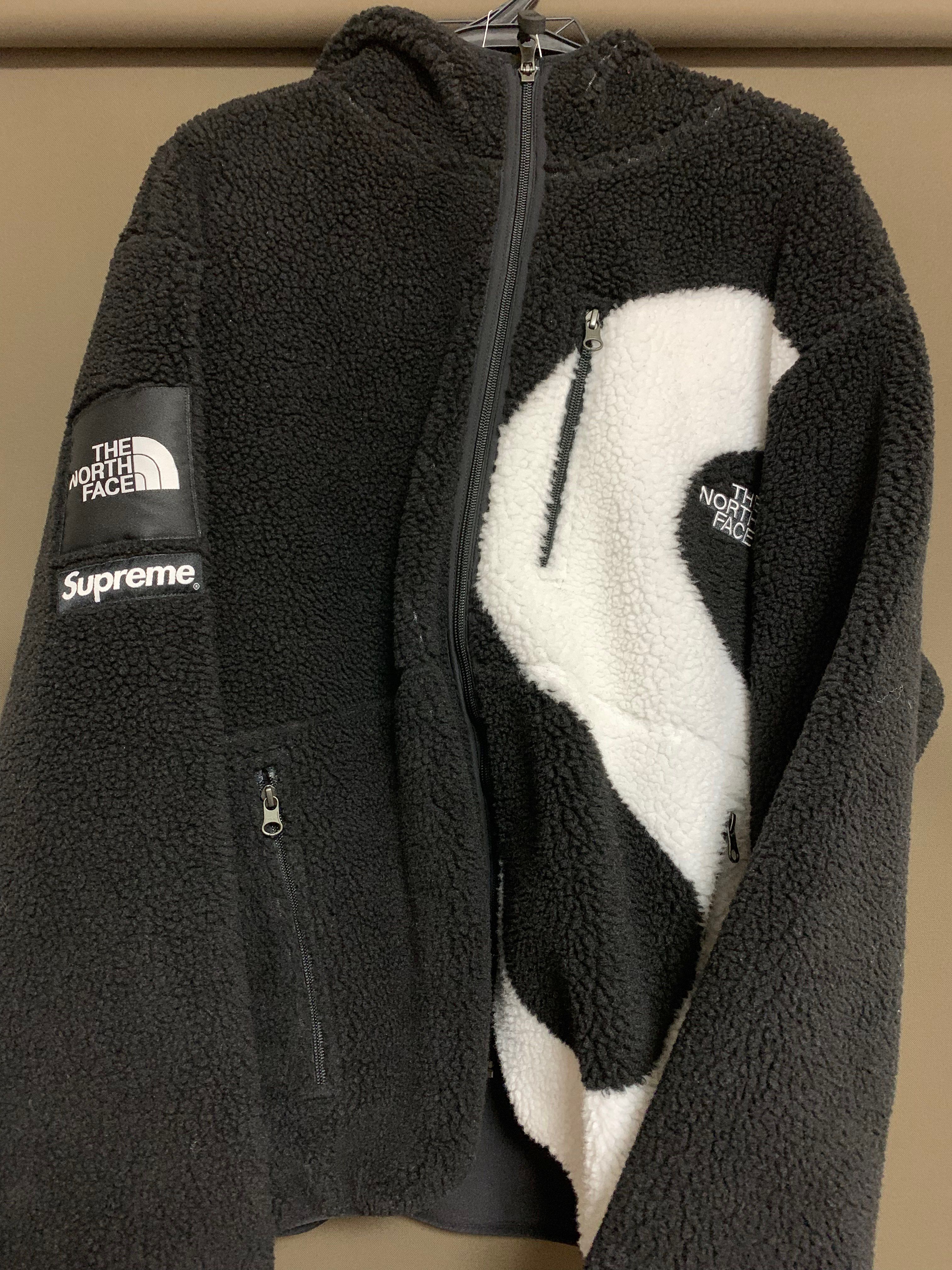 Supreme x The North Face S Logo Hooded Fleece Jacket "Black"