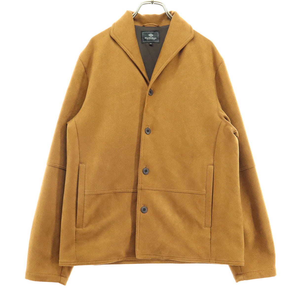 美品 BEAMS HEART ビームスハート 長袖 フェイクスウェード ジャケット ブラウン