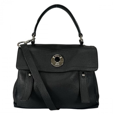 SAINT LAURENT サンローラン ショルダーバッグ ミューズトゥミニ 2WAY 斜め掛け レザー ブラック 黒 シルバー金具 レディース【中古品】