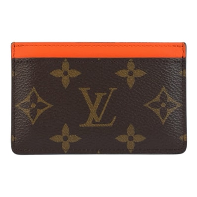美品 LOUIS VUITTON ルイヴィトン モノグラムマカサー ポルト カルト サーンプル ブラウン オレンジ PVC カードケース パスケース 603378 【中古】