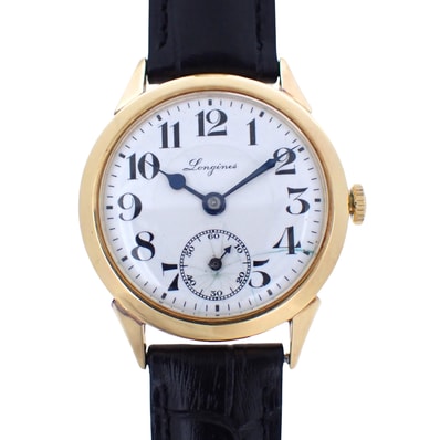 K18YG LONGINES ロンジン スモールセコンド ポーセリンダイヤル 12.68Z ヴィンテージ メンズ 腕時計