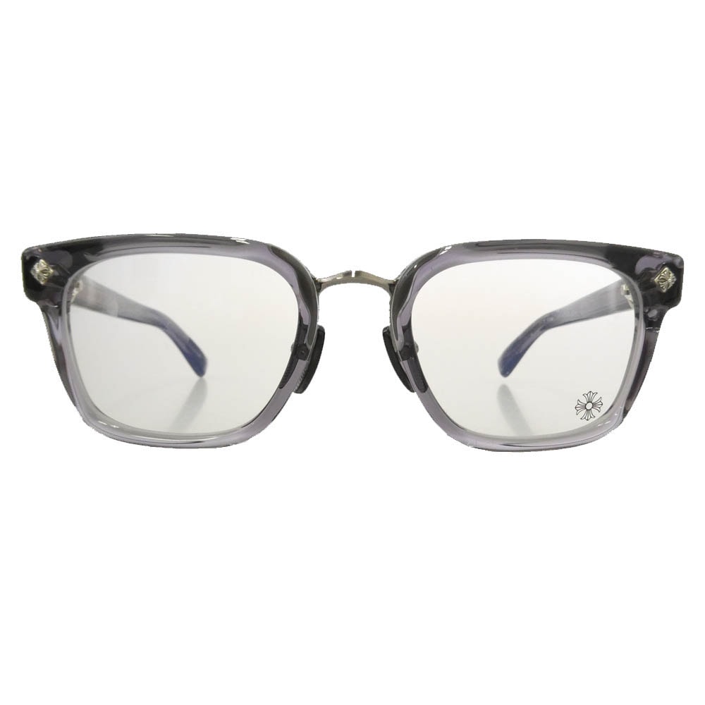 CHROME HEARTS クロムハーツ(原本無) GIGANDICK 眼鏡 メガネ アイウェア グレー系 クリア系 53□23-148【中古】