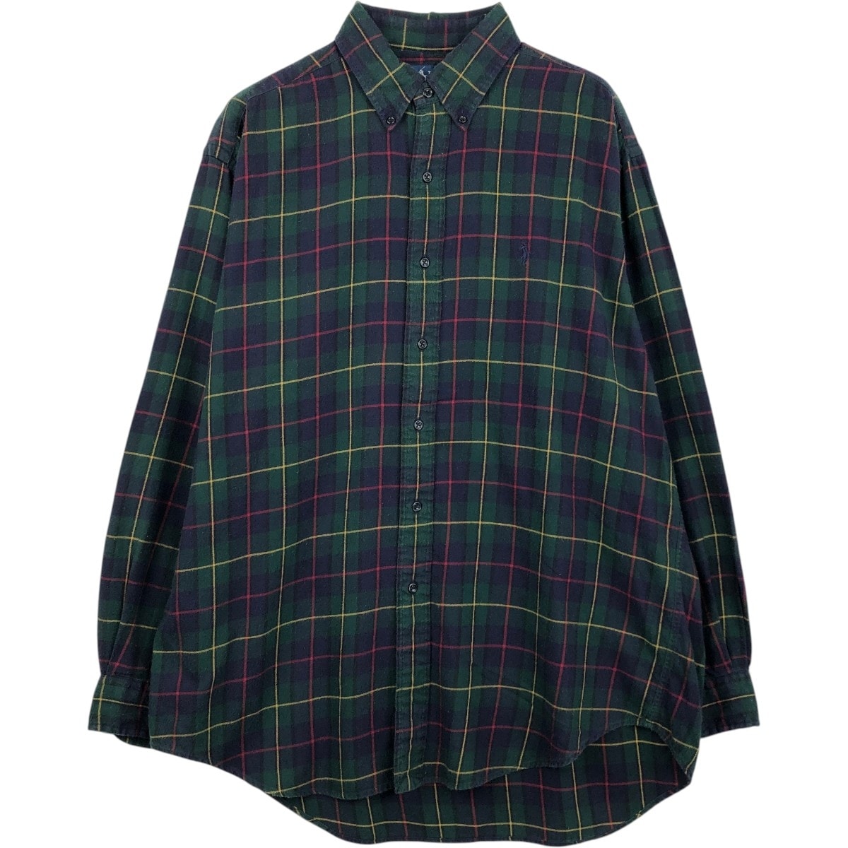 古着 ラルフローレン Ralph Lauren 長袖 ボタンダウンチェックシャツ メンズL相当/eaa661341