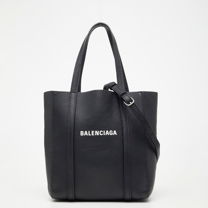 バレンシアガ エブリデイ トートXXS トートバッグ ショルダーバッグ 2WAY 551815 ブラック レザー レディース BALENCIAGA 【中古】