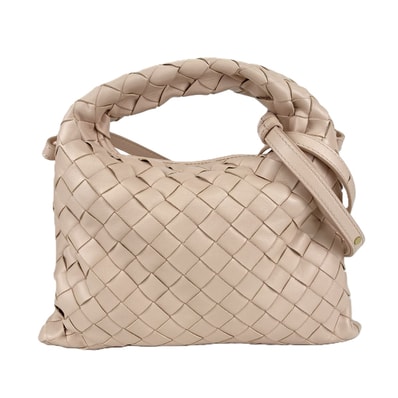 BOTTEGAVENETA ボッテガヴェネタ イントレチャート 2WAY ミニ ショルダーバッグ レザー ピンク レディース【中古】