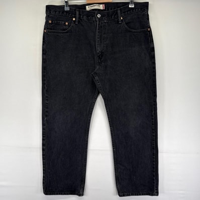 古着 リーバイス Levi's デニム パンツ 505 ストレートフィット ジッパーフライ 5ポケット ジーンズ W38 L29 ブラック系 メンズ