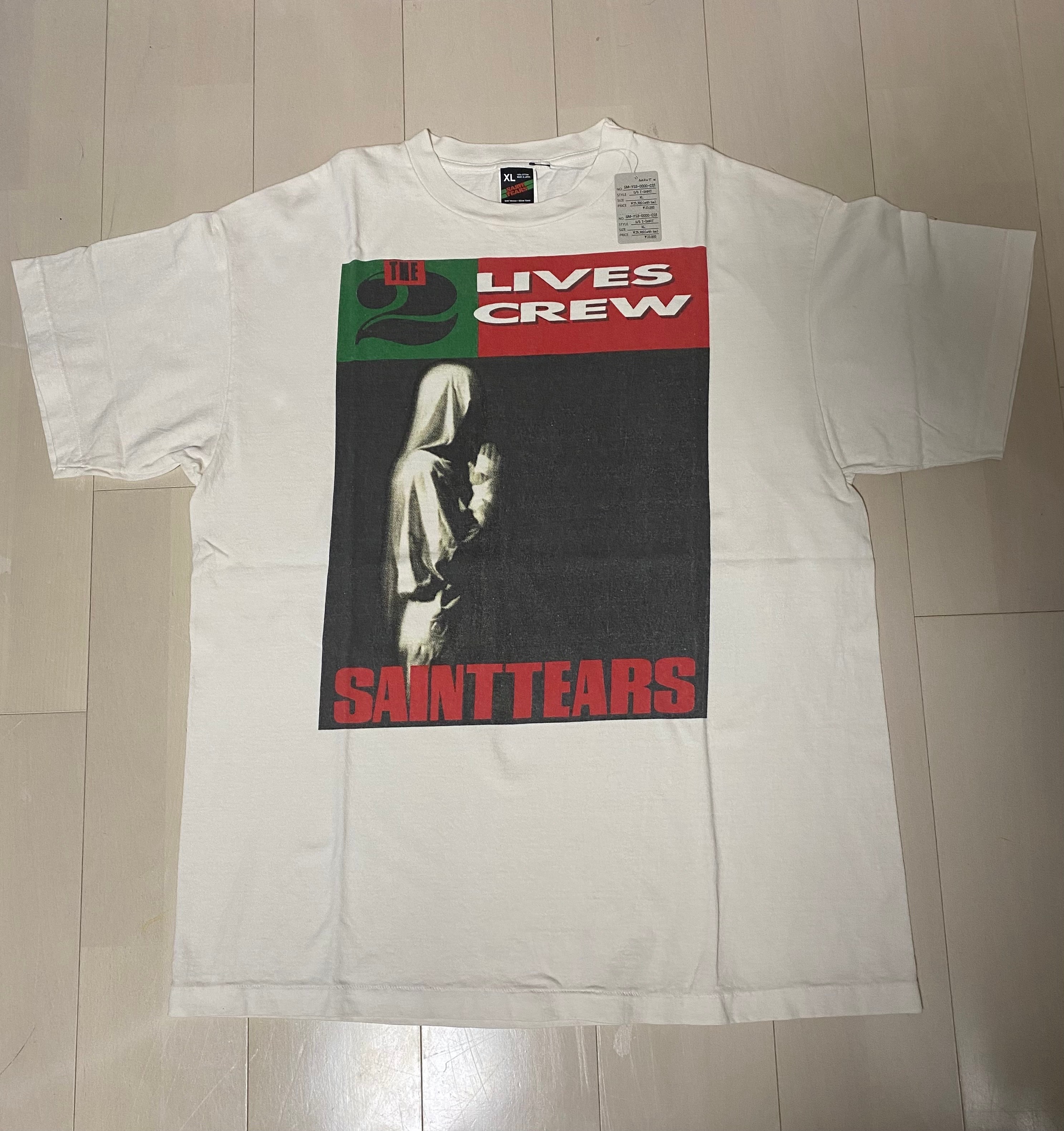 Saint Mxxxxxx x Denim Tears SS Tee/Lives Crew "White"