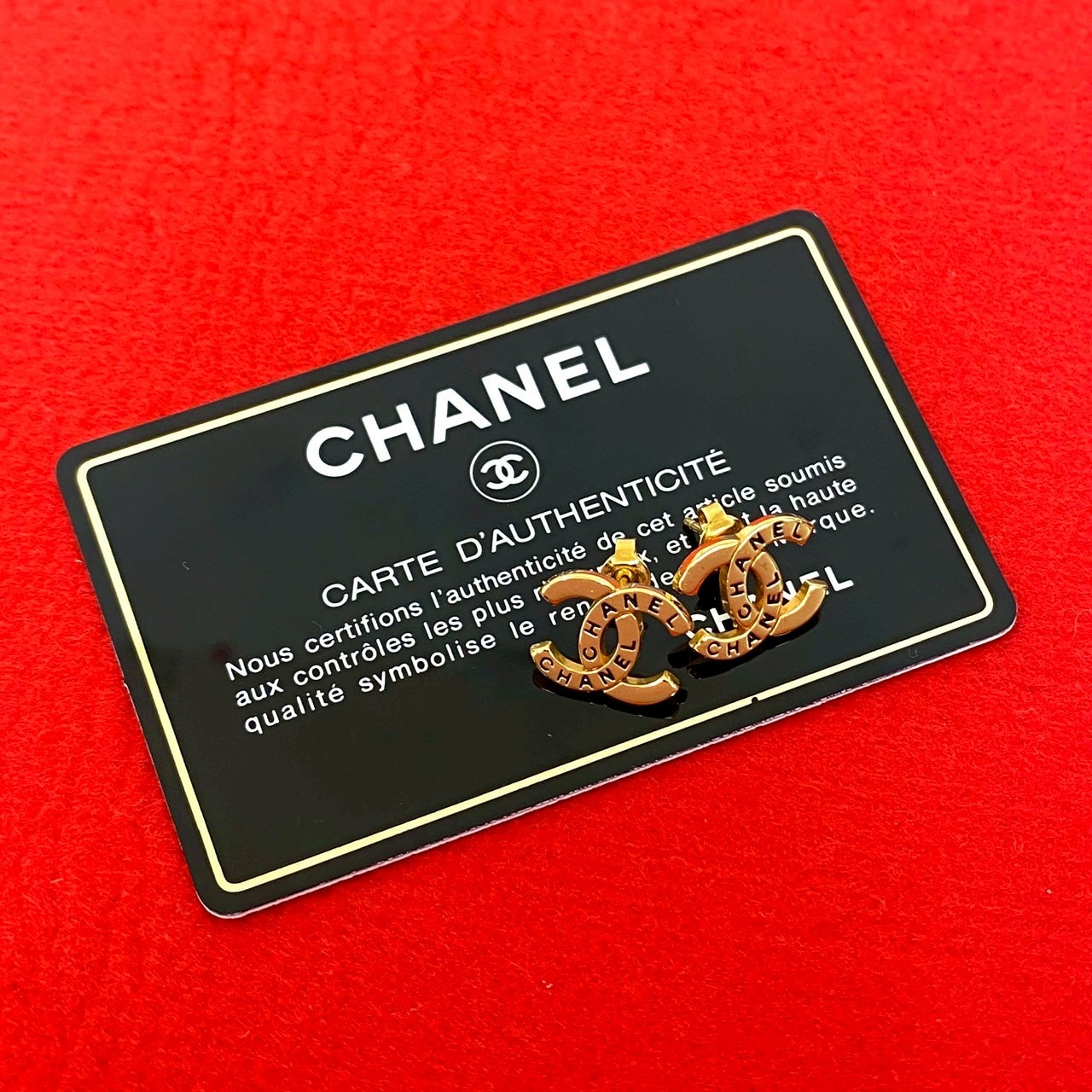 CHANEL シャネル ココマーク GP ピアス ゴールド
 81216