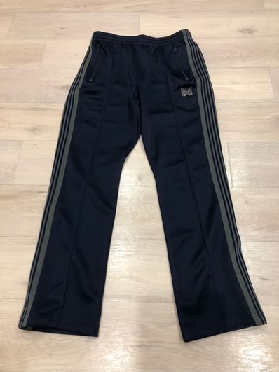 Needles NARROW TRACK PANT - POLY SMOOTH "Navy"