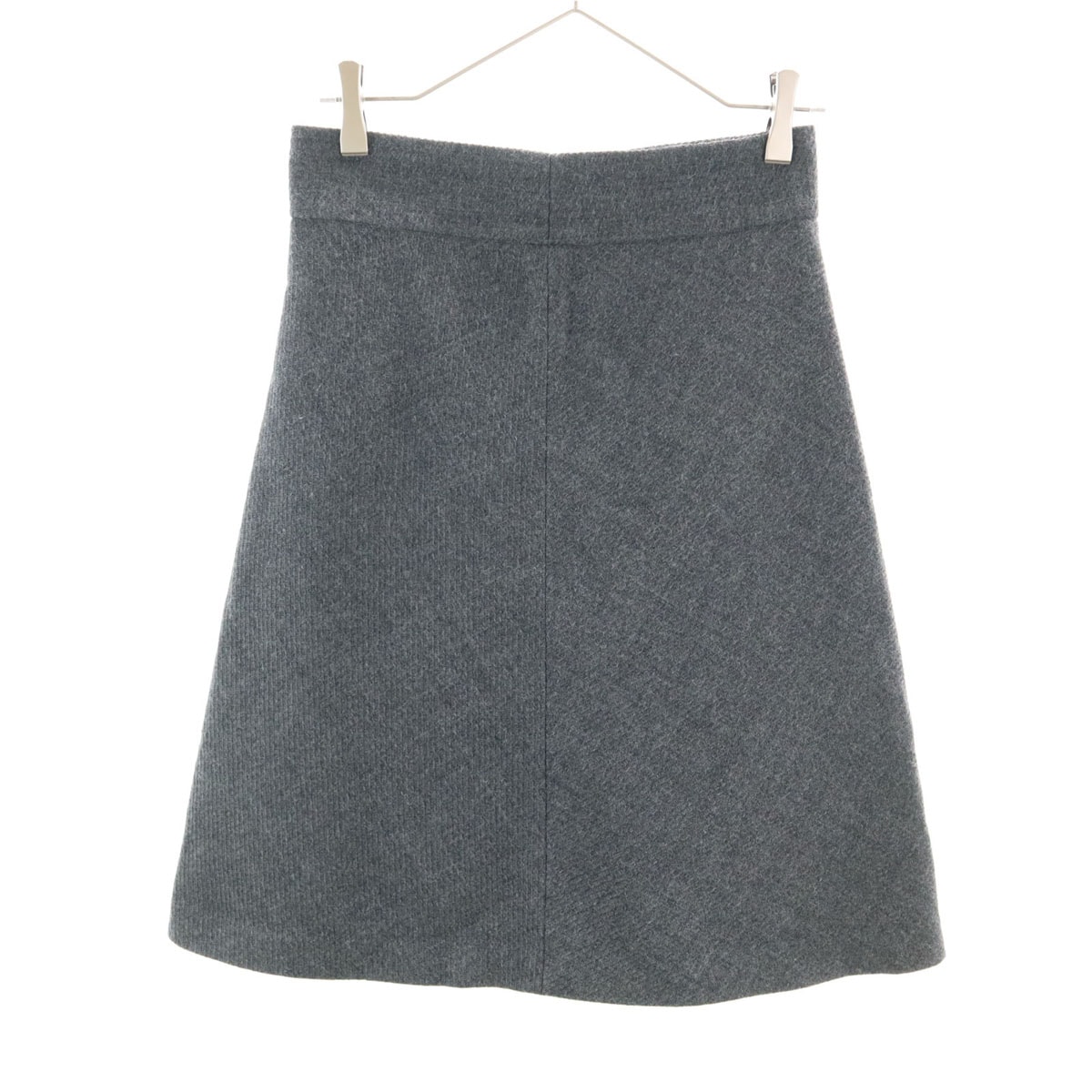 JIL SANDER ジルサンダー イタリア製 膝丈スカート 34 チャコールグレー