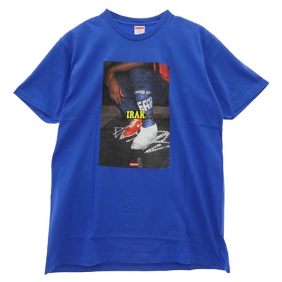 Supreme シュプリーム Tシャツ 22AW IRAK CAST Tee アイラック キャスト Tシャツ フロントプリント 半袖 カットソー ブルー系 L【極上美品】【中古】