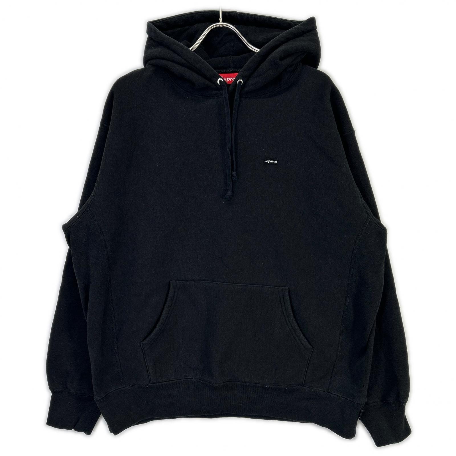 シュプリーム ブラック スモールボックスロゴパーカ L