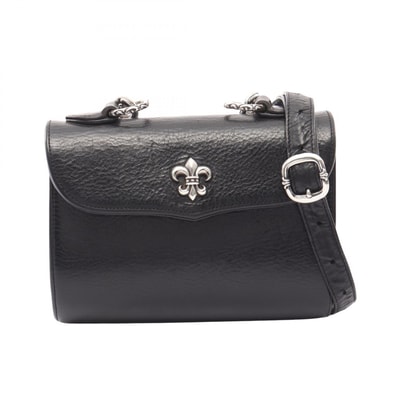 クロムハーツ CHROME HEARTS DOG ADMS オーダーモデル ショルダーバッグ バッグ レザー SV925 レディース ブラック系 / シルバー系 【中古】