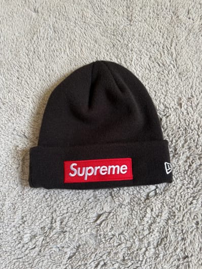 Supreme New Era Box Logo Beanie "Black"