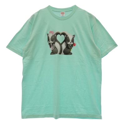 Supreme シュプリーム 26ss Skunk Tee 半袖 Tシャツ クルーネック カットソー ライトグリーン系 XL【極上美品】【中古】