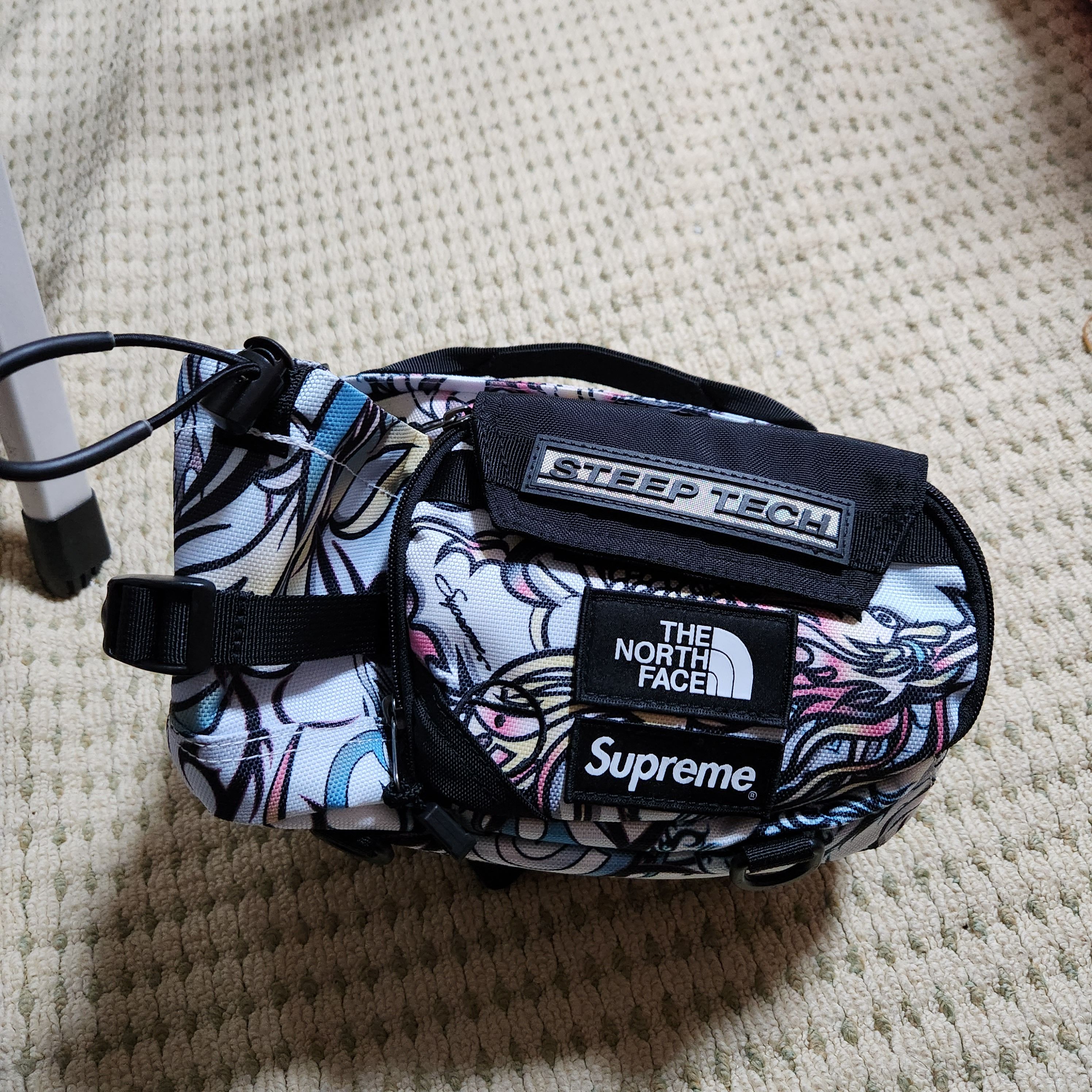 Supreme x The North Face Steep Tech Waist Bag "Multicolor Dragon" NM82291I / NF0A82YW