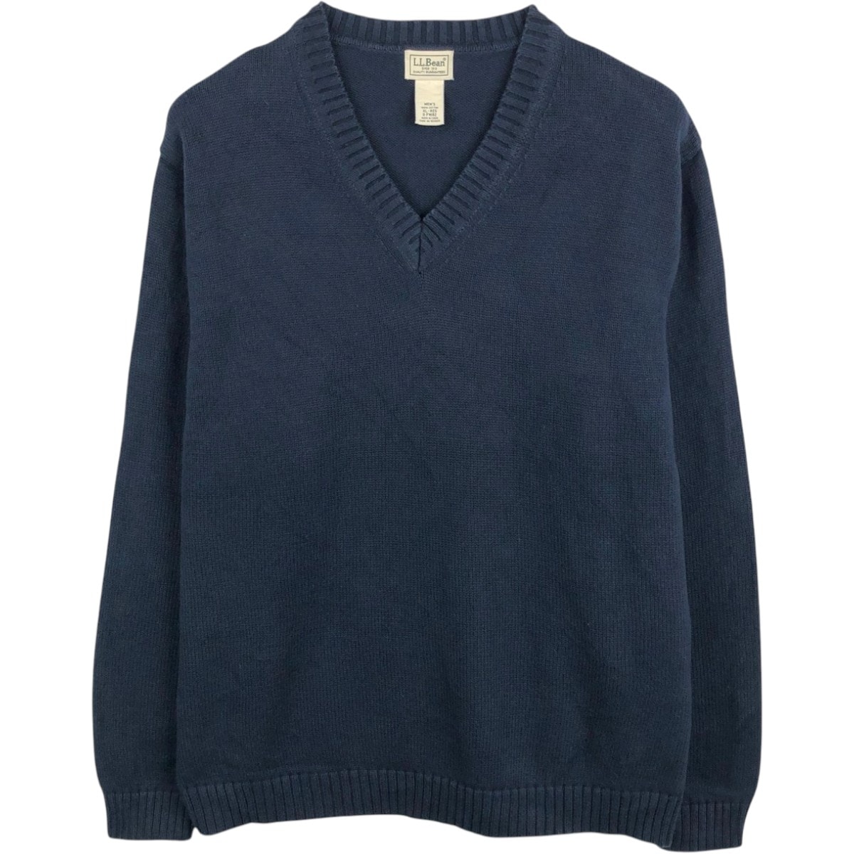 古着 90~00年代 エルエルビーン L.L.Bean Vネック コットンニットセーター メンズXL相当 ヴィンテージ/eaa654177