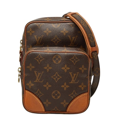 ルイ ヴィトン モノグラム アマゾン 斜め掛け ショルダーバッグ M45236 ブラウン PVC レザー レディース LOUIS VUITTON 【中古】
