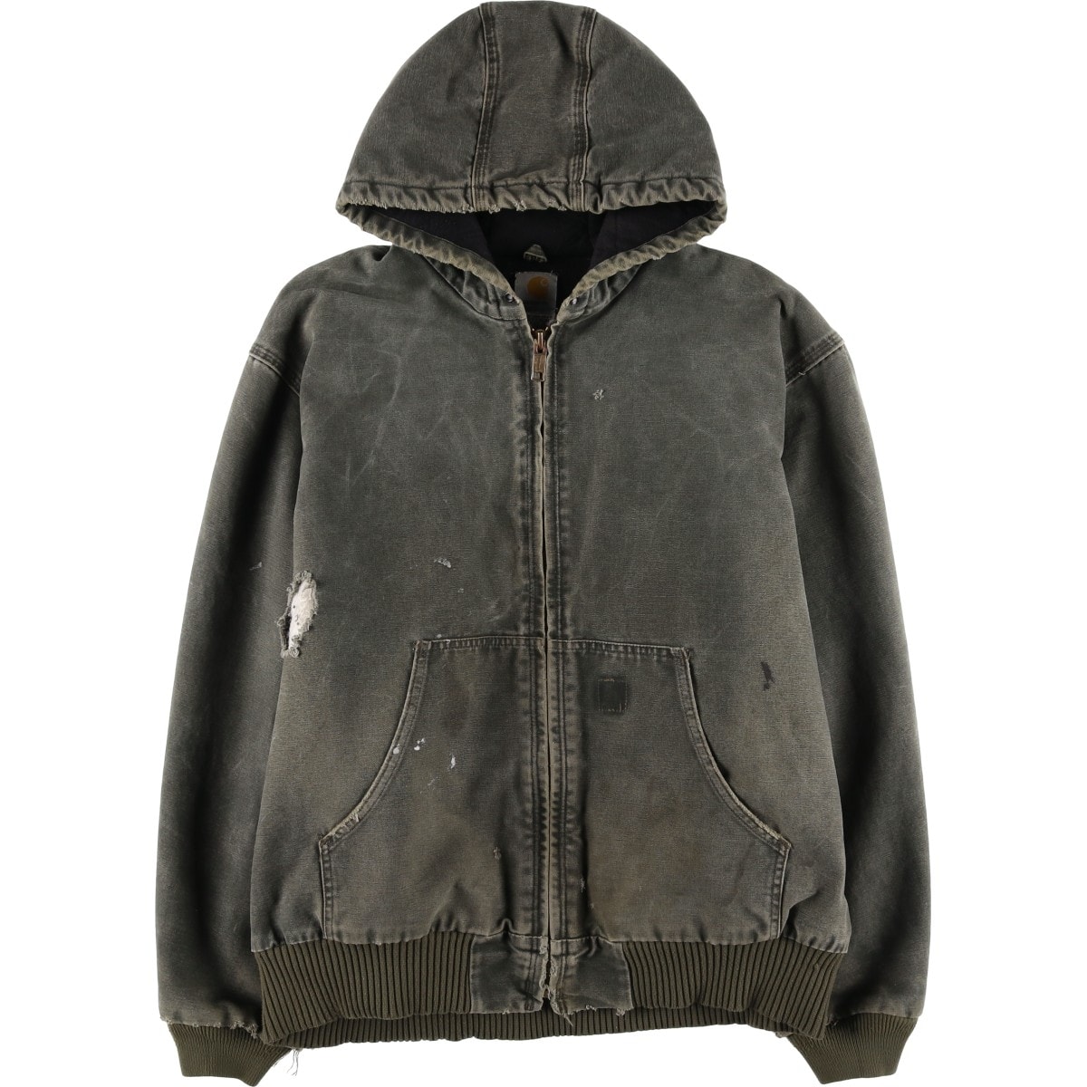 古着 00年代 カーハート Carhartt アクティブジャケット 中綿入り ダックフルジップパーカー メンズXL相当/eaa617178