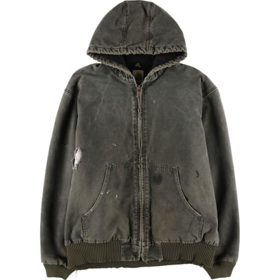 古着 00年代 カーハート Carhartt アクティブジャケット 中綿入り ダックフルジップパーカー メンズXL相当/eaa617178