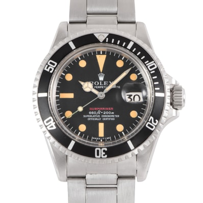 ROLEX ロレックス 赤サブマリーナデイト 1680 1970年製 Mark4ダイヤル ステンレススチール【中古】