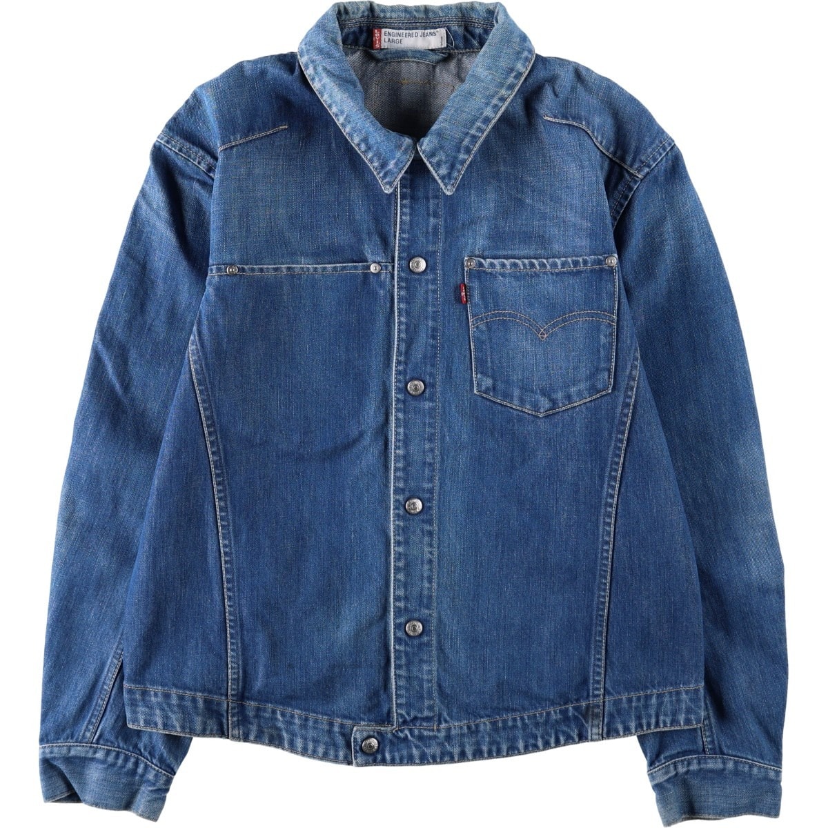 古着 00年代 リーバイス Levi's ENGINEERED エンジニアード ユーロモデル デニムジャケット Gジャン メンズL相当/eaa678955