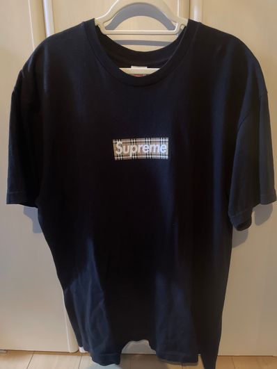 Supreme / Burberry Box Logo Tee "Black"