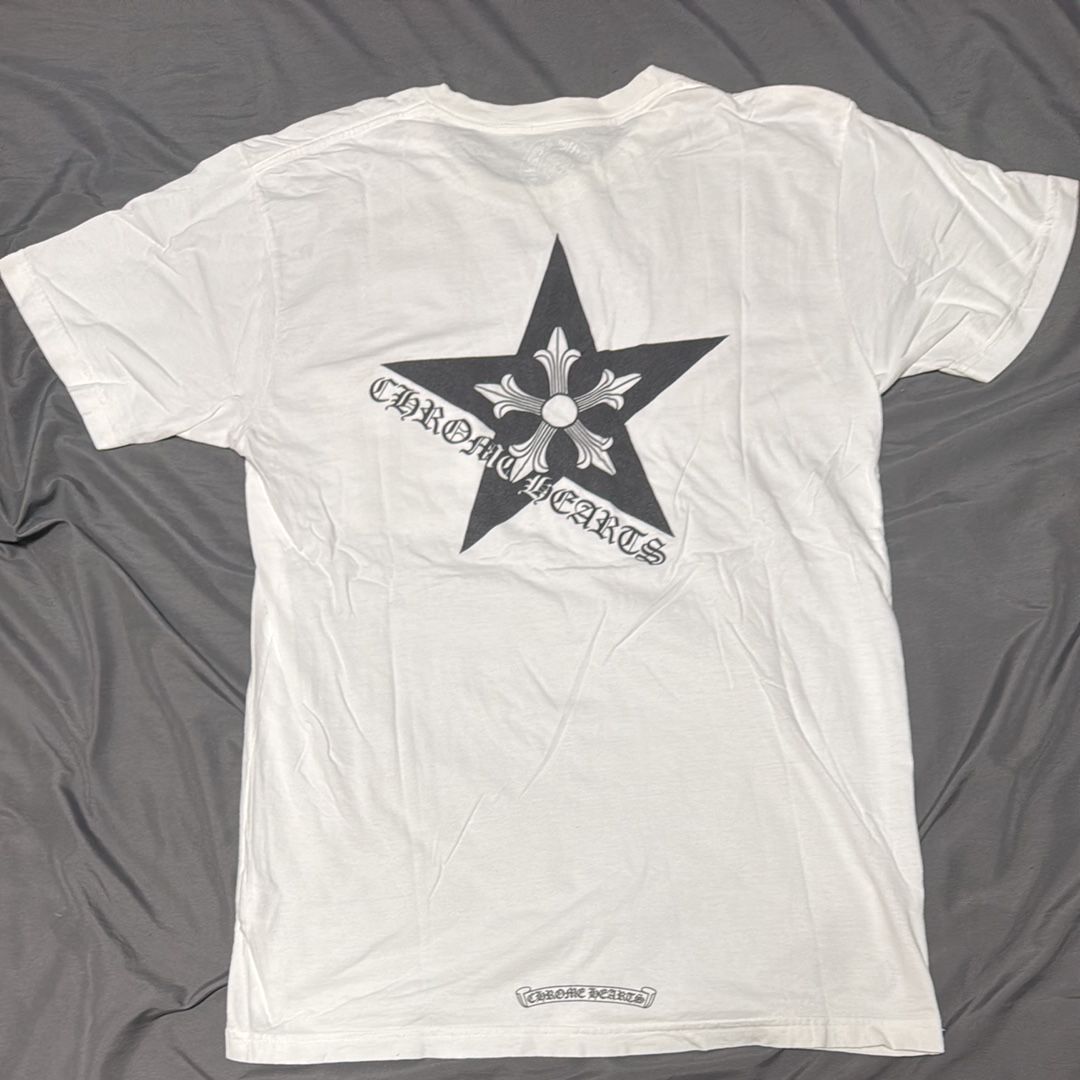 クロムハーツ スタープリント Tシャツ "ホワイト"