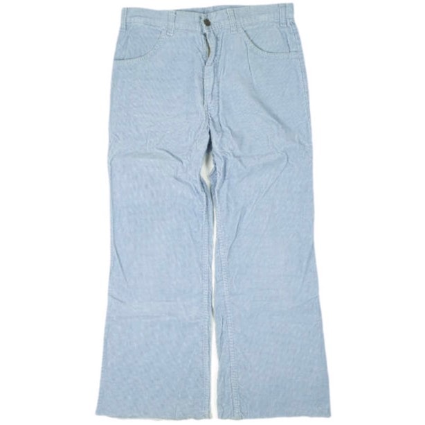 Levi's リーバイス 80s フレアコーデュロイパンツ 22513 1512 W32 ライトブルー 1982年製造 ボタン裏32 42TALON ヴィンテージ ボトムス g13987