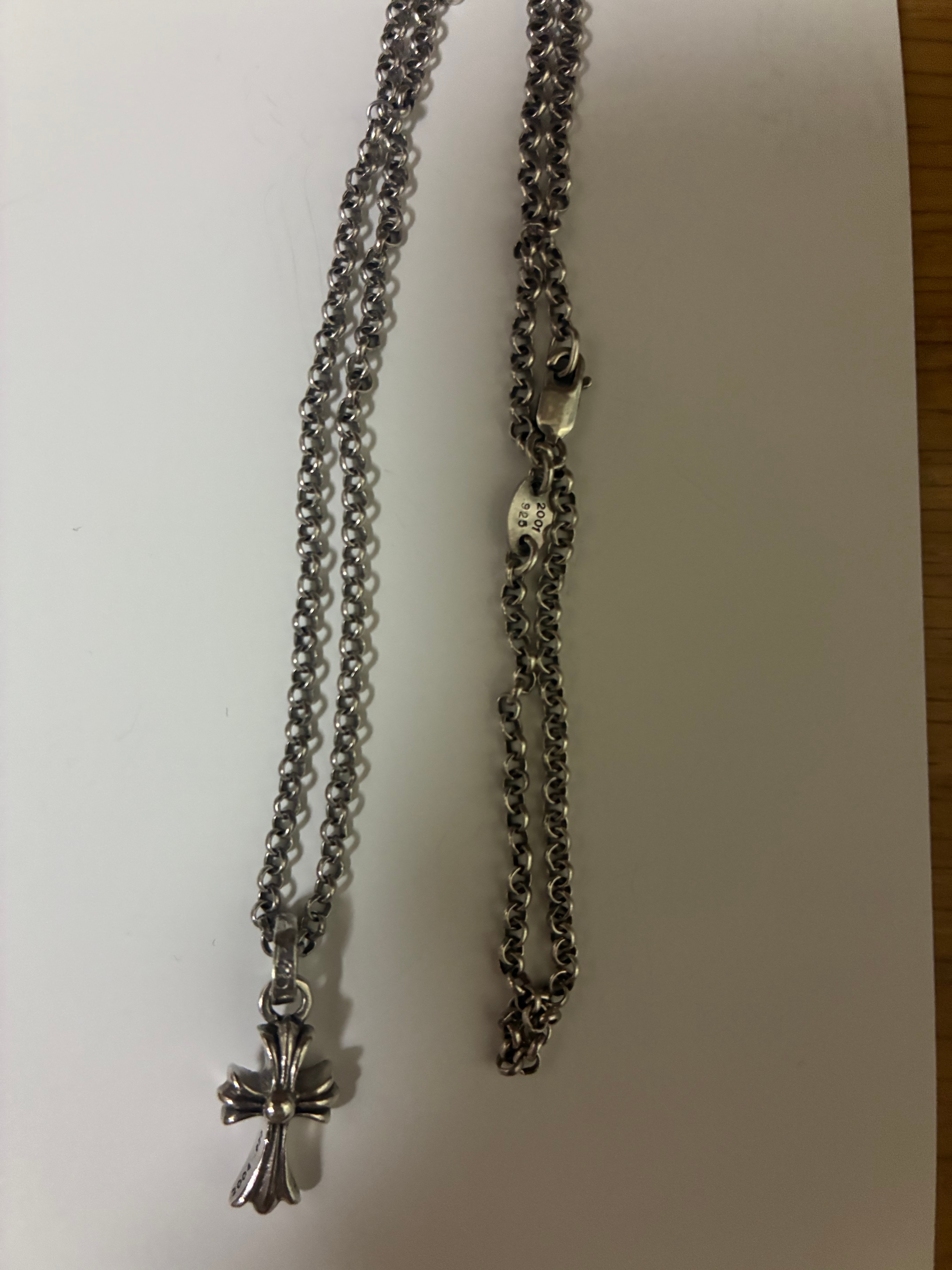 Chrome Hearts Cross Baby Fat Charm "Silver"