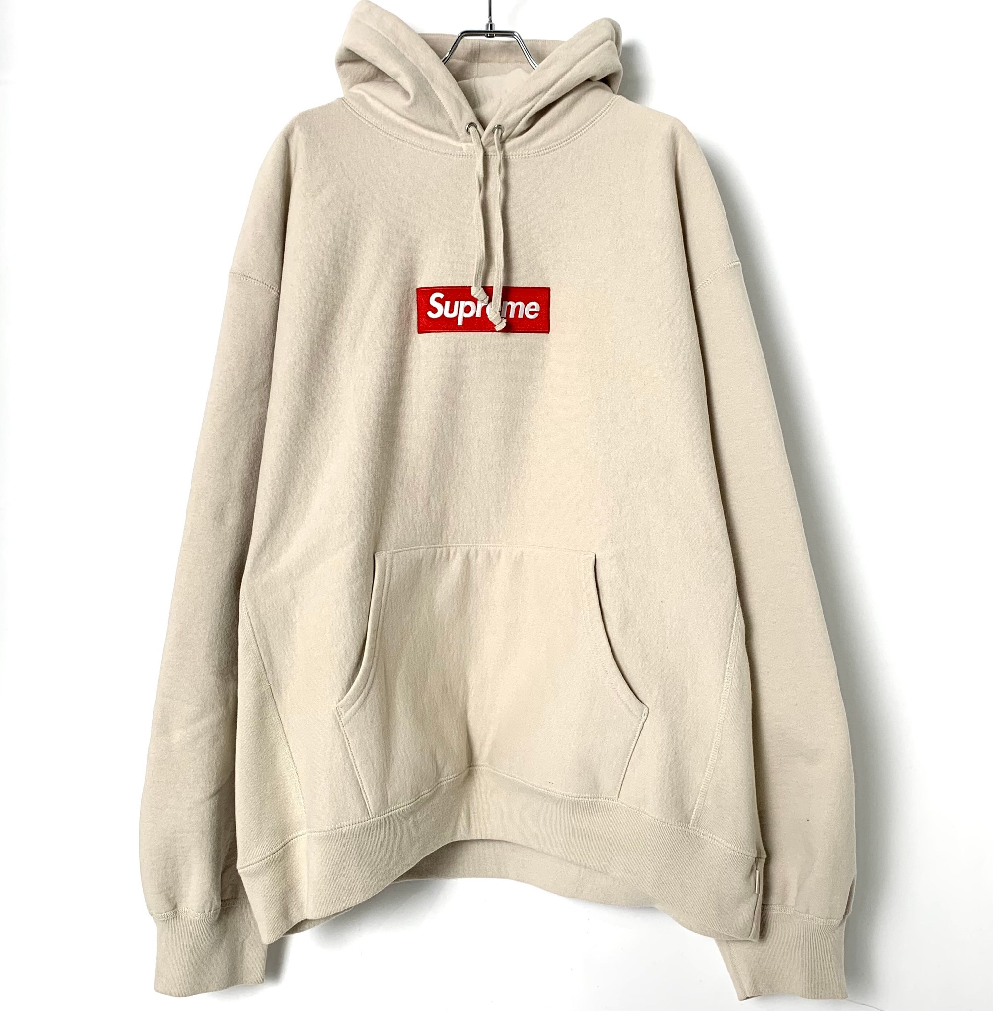 Supreme Box Logo Hooded Sweatshirt "Stone" (24FW)
