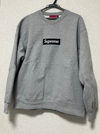 Supreme Box Logo Crewneck "Heather Grey" (22FW)