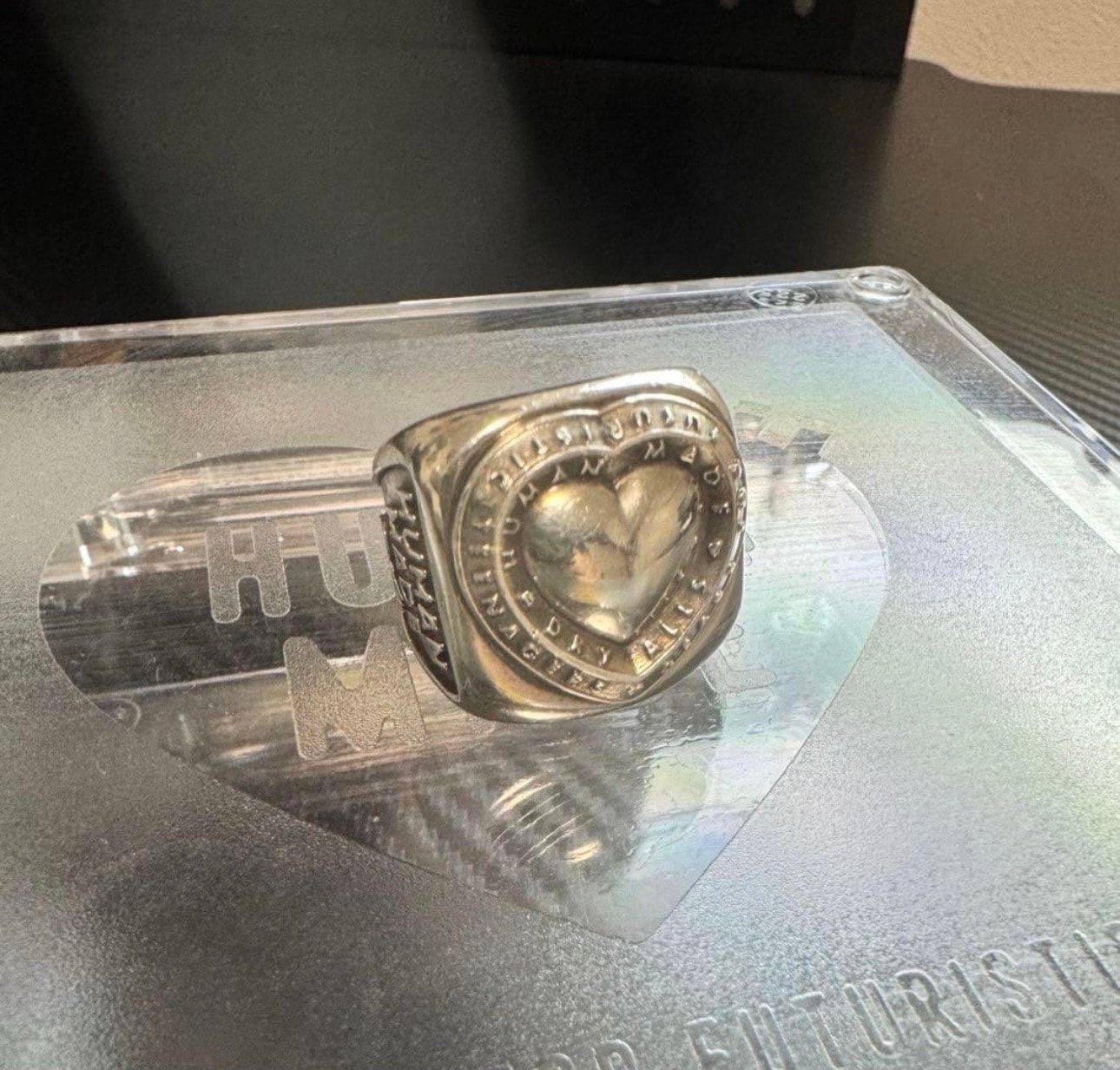 HUMAN MADE Heart Silver Earrings 