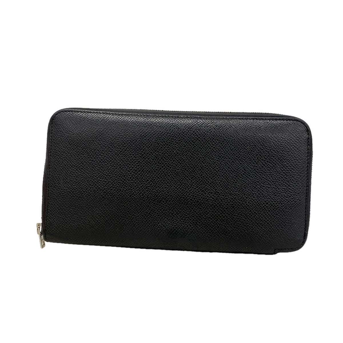 【6id5691】エルメス 長財布 アザップロングシルクイン ヴォーエプソン ブラック シルバー金具 A刻印【中古】メンズ レディース ユニセックス
