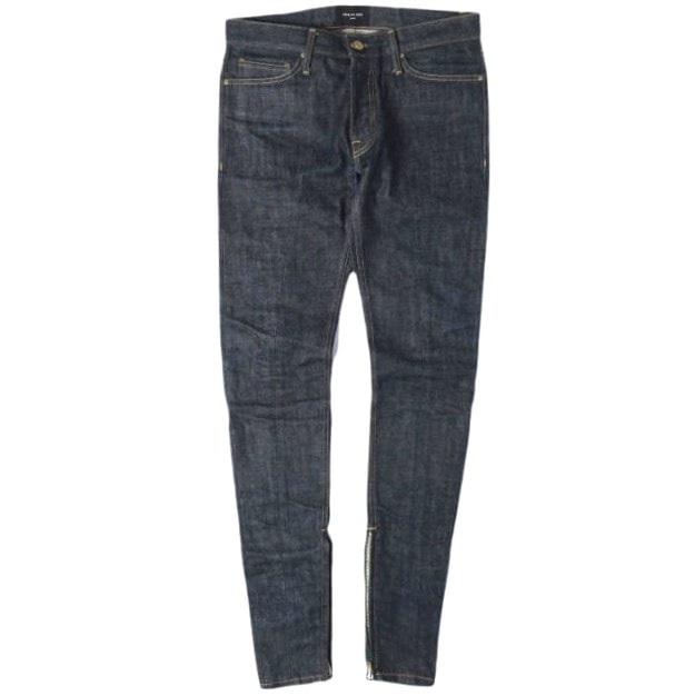 FEAR OF GOD フィアオブゴッド アメリカ製 SELVEDGE DENIM PANELLED JEAN 裾ジップ 5ポケットパネルセルビッチデニムパンツ 5C-17-RSDJ-RIND 31 Indigo 定価140,800円 ボタンフライ ジーンズ
