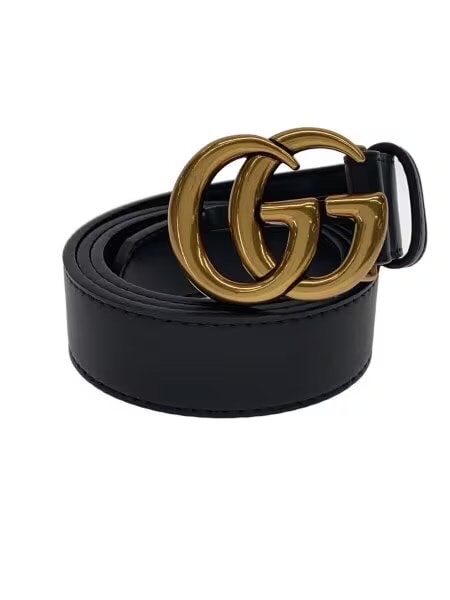 GUCCI GG Marmont Thin Belt "Black"