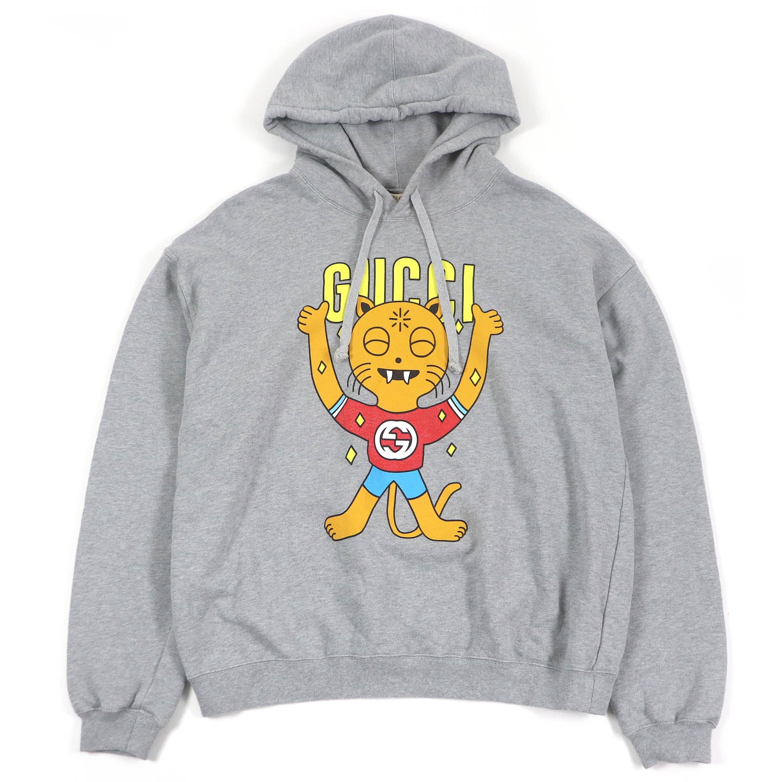 美品 グッチ
 パーカー グレー メンズ L 700120