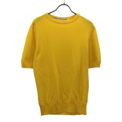 COMME des GARCONS コムデギャルソン 半袖 ニット イエロー セーター