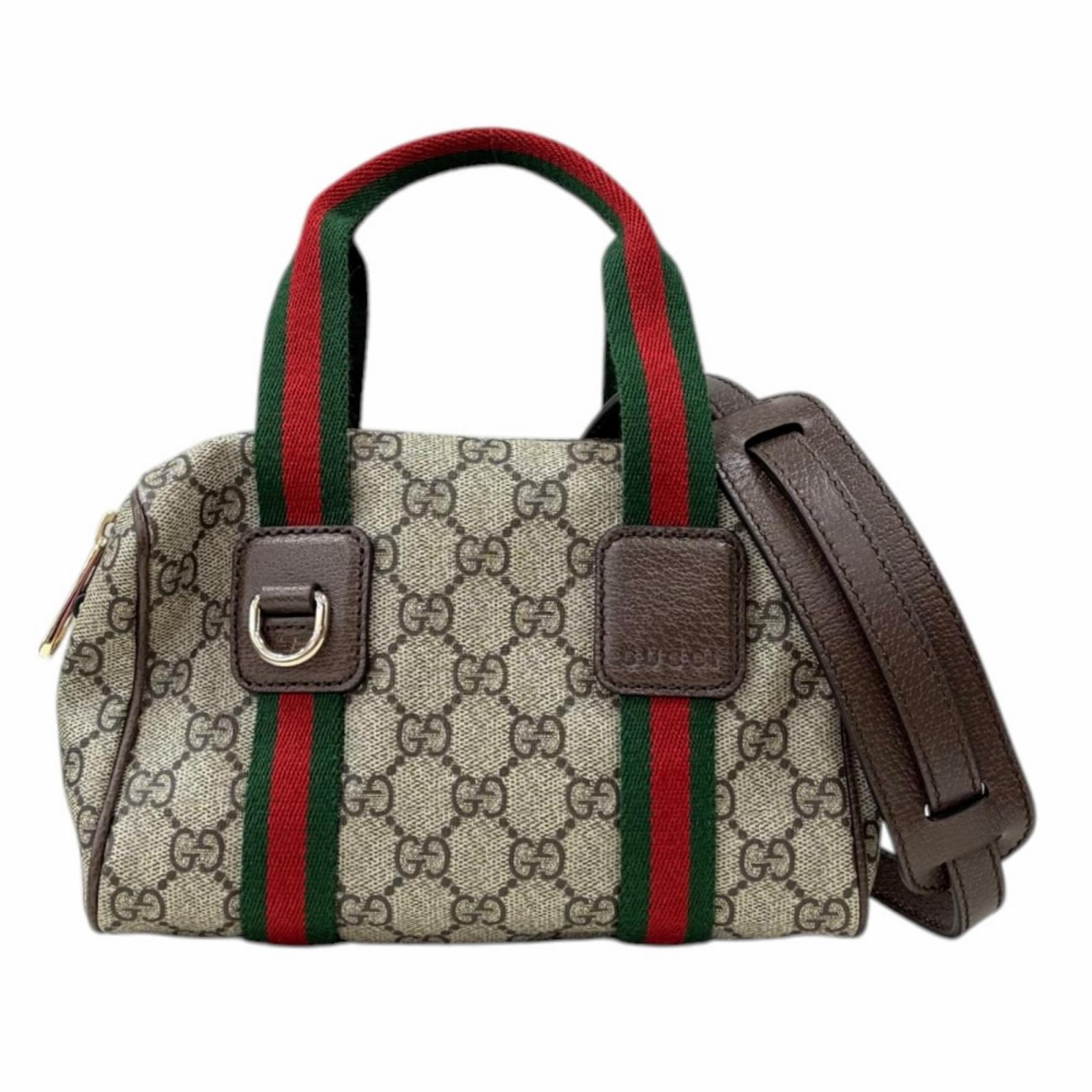 グッチ オフィディア ショルダーバッグ GGスプリームキャンバス 859975 ブラウン レディース GUCCI 中古