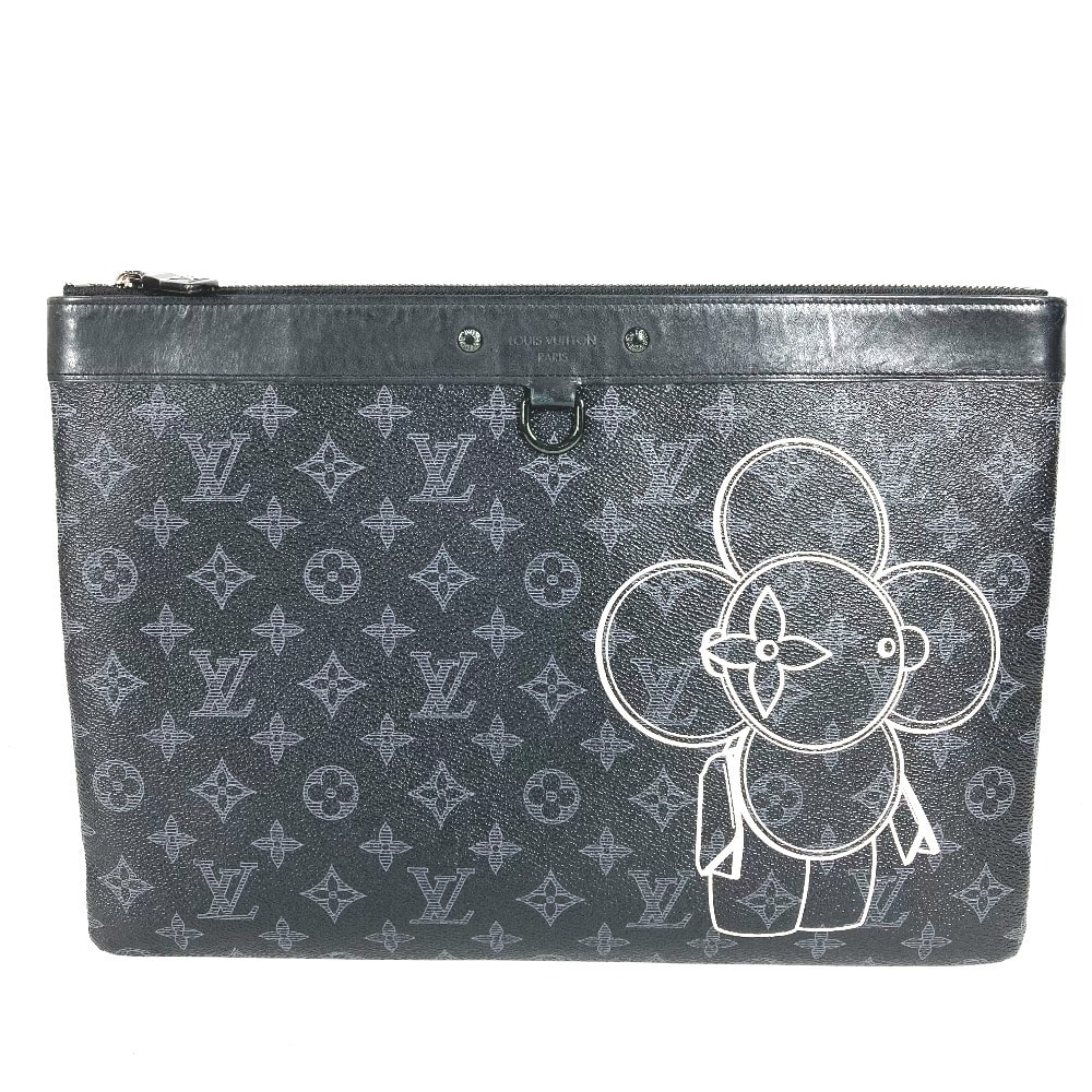ルイヴィトン LOUIS VUITTON ポシェットアポロ ヴィヴィエンヌ M62904 モノグラムエクリプス ポップストア限定 カバン セカンドバッグ ポーチ クラッチバッグ モノグラムエクリプスキャンバス ブラック