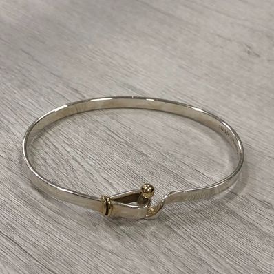 ティファニー K18 フックアンドアイ ブレスレット・バングル