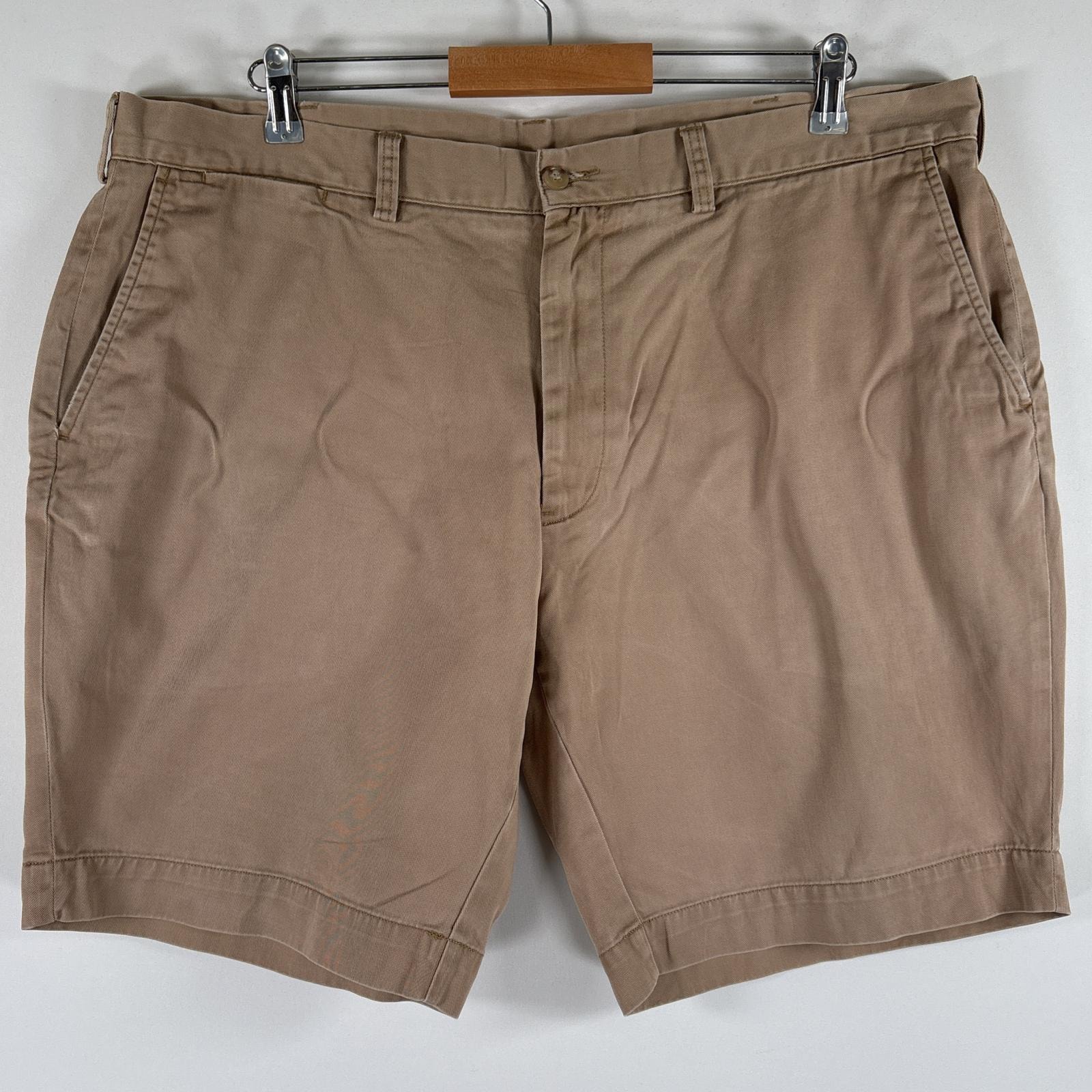 古着 ポロ・ラルフローレン POLO RALPH LAUREN ショートパンツ 半ズボン ハーフパンツ 短パン ワンポイント チノパン w40  ベージュ系 メンズ