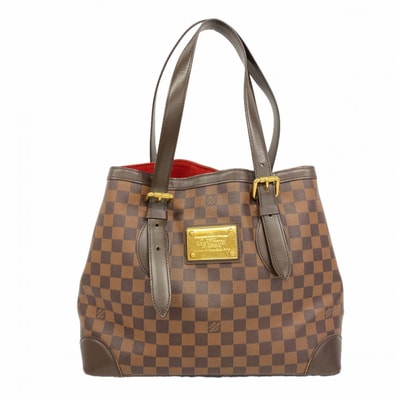 【6dc2330-k】ルイヴィトン トートバッグ ダミエ ハムステッドMM N51204 エベヌ【中古】レディース